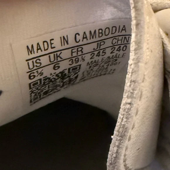 Adidas Samba OG Shoes Women’s 7.5 Men’s 6.5 Cloud White / Core Black / gum - Picture 8 of 10